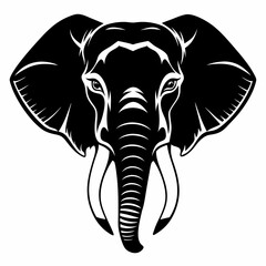 Elephant  Silhouette Vector Illustration