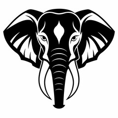 Elephant  Silhouette Vector Illustration