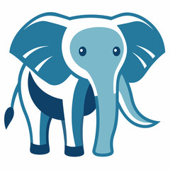Elephant  Silhouette Vector Illustration