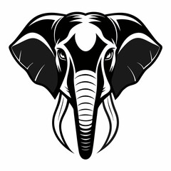 Elephant  Silhouette Vector Illustration