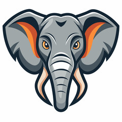 Elephant  Silhouette Vector Illustration