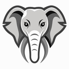 Elephant  Silhouette Vector Illustration