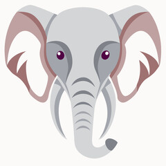 Elephant  Silhouette Vector Illustration