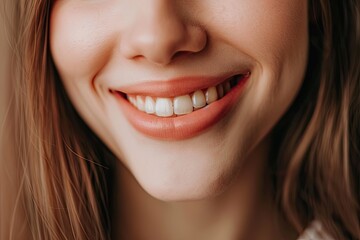 Obraz premium close-up of a mouth showing lips and skin texture