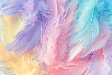Fototapeta premium Abstract art background. Paint, color, abstraction, multi-colored feathers