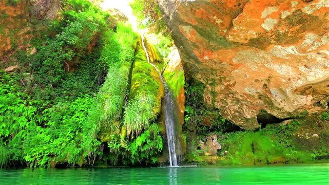 Preciosa cascada del r&iacute;o carbo en Villahermosa del r&iacute;o