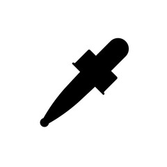 Obraz premium Simple Dropper vector icon. pictogram illustration isolated on white background