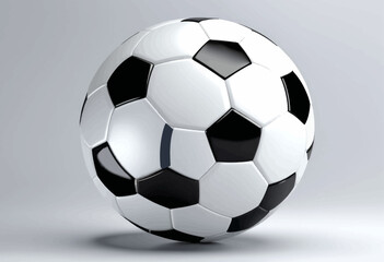 Soccer Ball with Black and White Panels