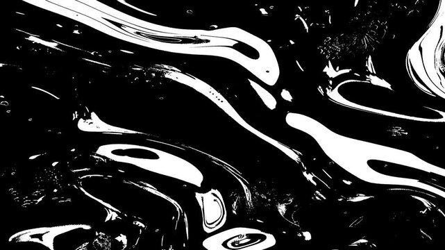 Abstract Black And White Graphic Vortex Tunnel Loop/ 4k animation of an abstract tunnel with black and white posterized and halfdots wavefield vortex seamless looping