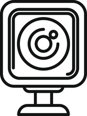 Action camera icon, outline style, perfect for web and mobile apps