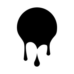 Drop paint icon template