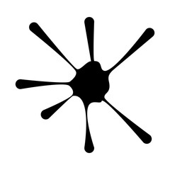 Drop paint icon template