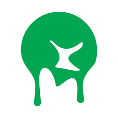 Drop paint icon template