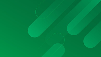 Minimal green geometric background.  Dynamic sound wave. Design element. Vector illustration
