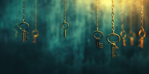 Background of padlocks. Generation of Ai