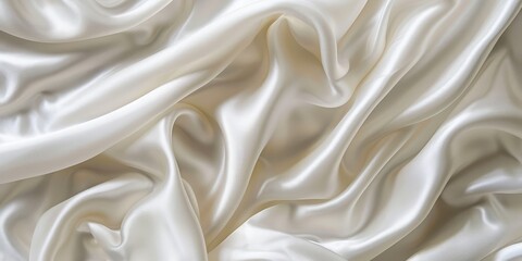 Obraz premium White silk background. Ai generation.