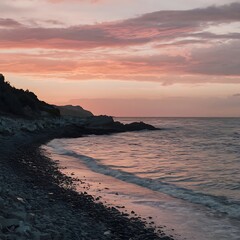 Obraz premium sunset on the beach