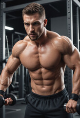 Obraz premium Athlete personal training 