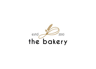 Bakery and cake coffee shop logo design illustration. Cake Pastry Simple Homemade Badge Template