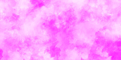 Fototapeta premium abstraet Cloudy and light Pink grunge watercolor texture background with white clouds, Pink paper texture background with white clouds, Abstract pale pink sponge grunge clouds background for design. 