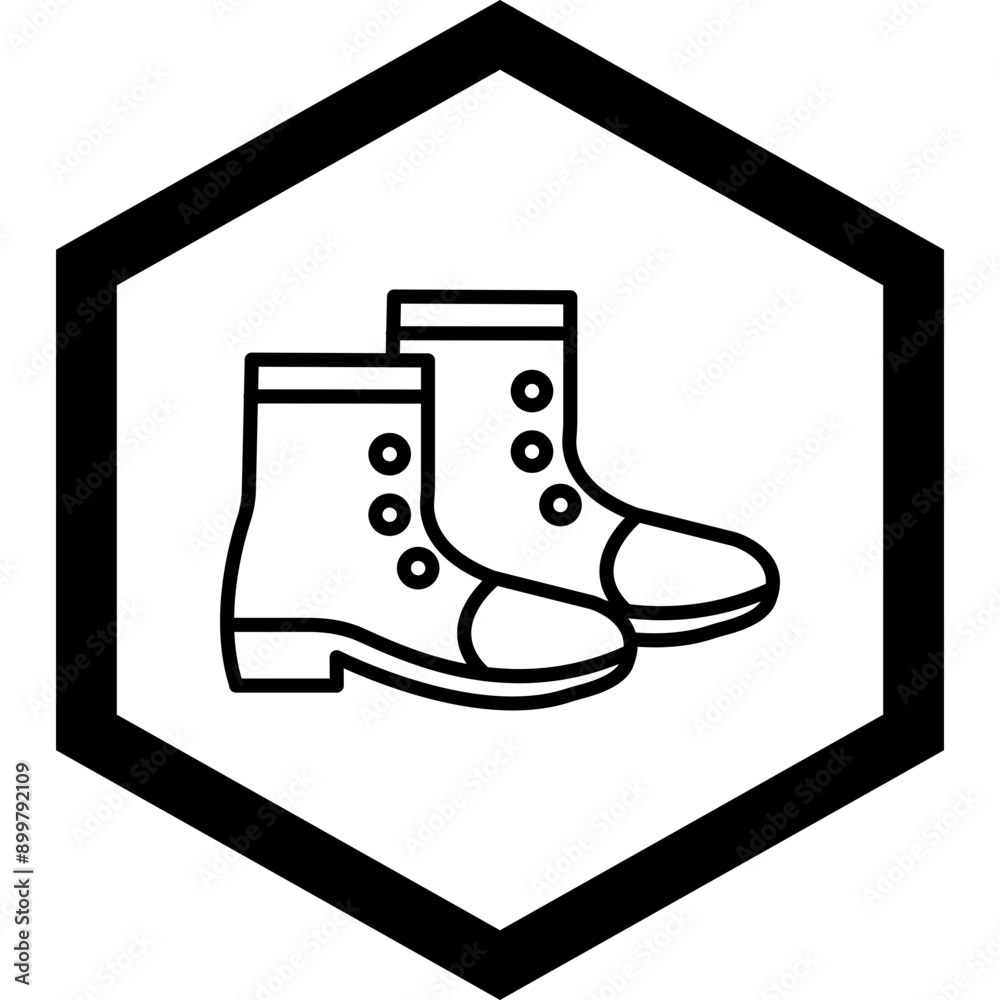 Wall mural Boot Icon Design