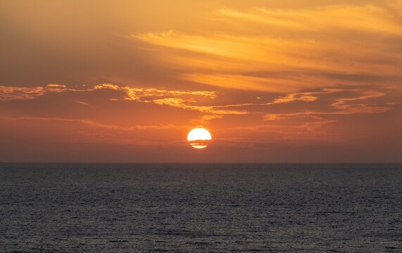  Sunset at Lefkos on the western part of the island of Karpathos, Greece.