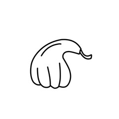 hand drawn pumpkin line icon