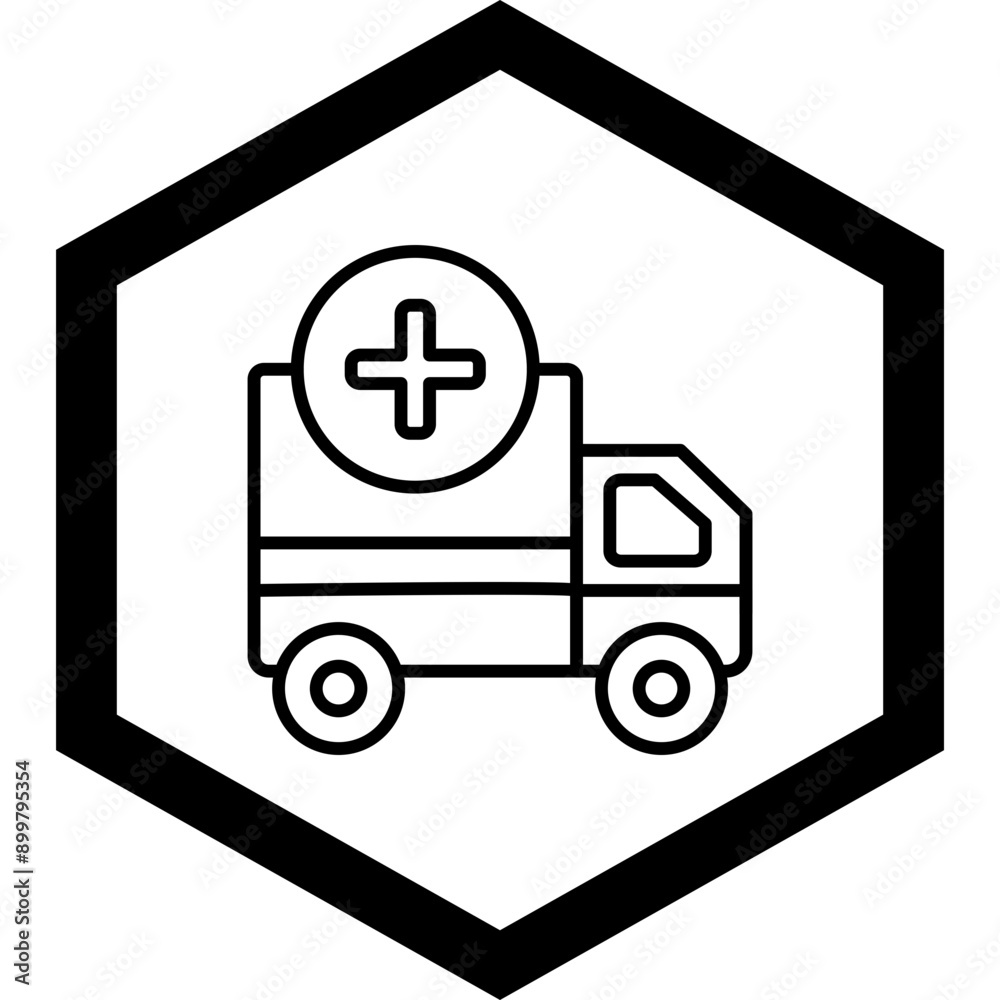 Poster Logistics Icon Design