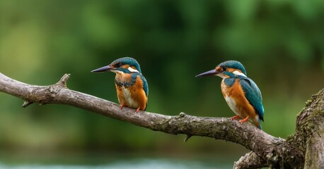 Kingfisher Bird Perched on a Tree: Cinematic AI-Enhanced Shot