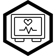 Electrocardiogram Icon Design