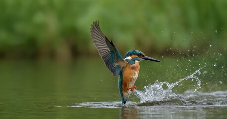 Breathtaking Kingfisher River Hunt at Sunset High-Quality Detail Shot with Sony 300mm F/2.8