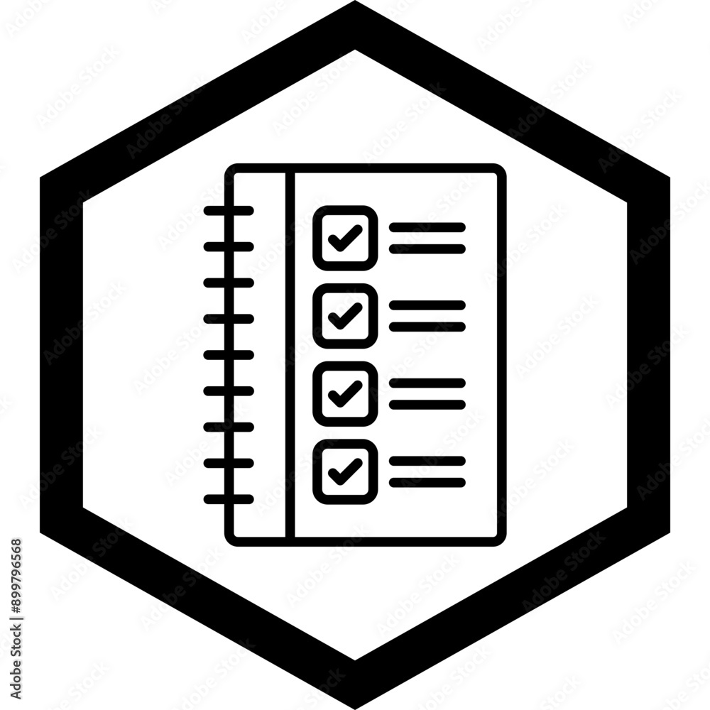 Poster task list icon design