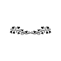 Hand drawn floral divider borders