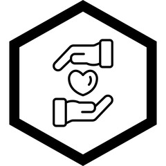 Kindness Vector Icon Design