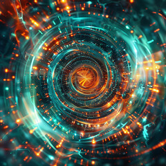 Fototapeta premium Quantum Core Vortex