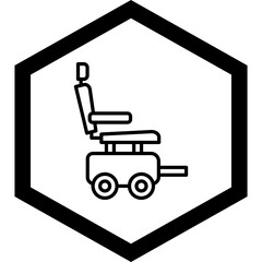 Automatic Wheelchair Icon Design