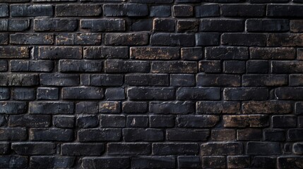 Pattern of a dark brick wall