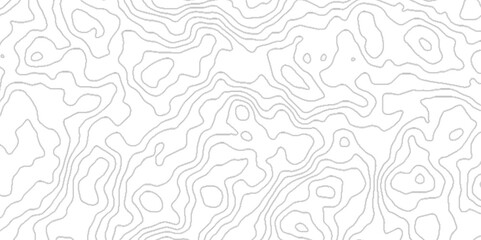 Modern design with White background with topographic wavy pattern design, topographic contours map background with geometric lines. geometric white abstract papercut of line topography.