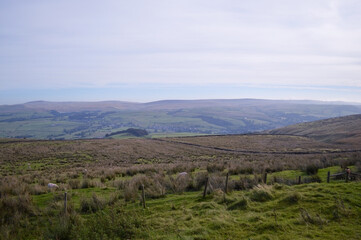 Naklejka premium Photo of Rolling Hills in the Lake District