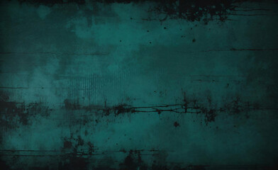 dark teal green grunge texture with grainy noise effect moody web banner background abstract graphic design	