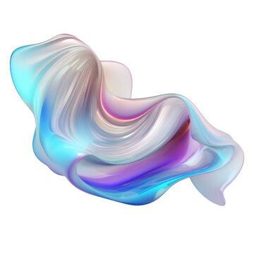 recommend clip art: colorful holographic abstract shape element cut out transparent background