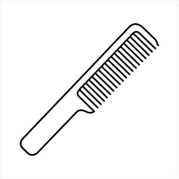 recommend clip art: Comb line art vector