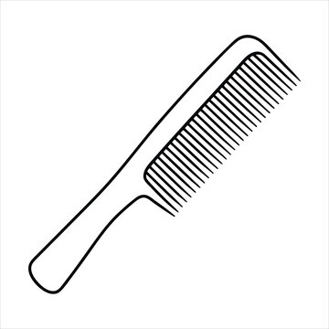 recommend clip art: Comb line art vector
