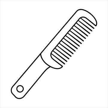 recommend clip art: Comb line art vector