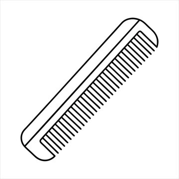 recommend clip art: Comb line art vector