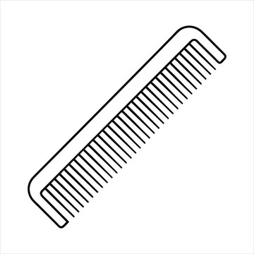 recommend clip art: Comb line art vector