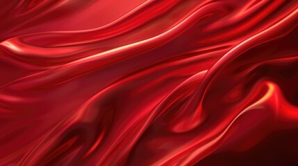 Fototapeta premium Elegant background in red satin or silk for text wallpaper weddings or design