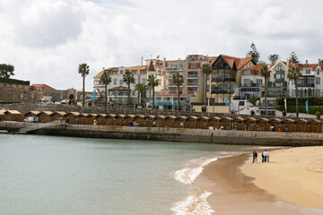 Cascais bay coastline near city centre, Portugal.