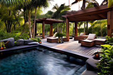 Obraz premium pool in hotel