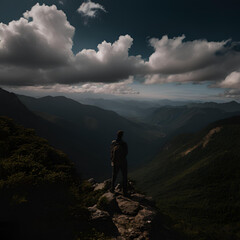 Fototapeta premium hiking in the mountains